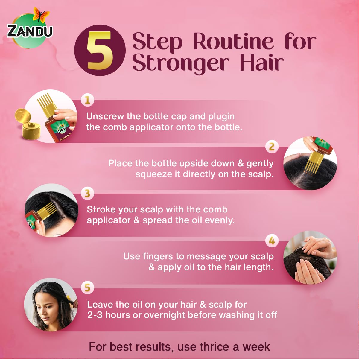 Zandu Ayurvedic Onion Oil (200ml): Power of Onions for Strong & Smooth hair – view 8