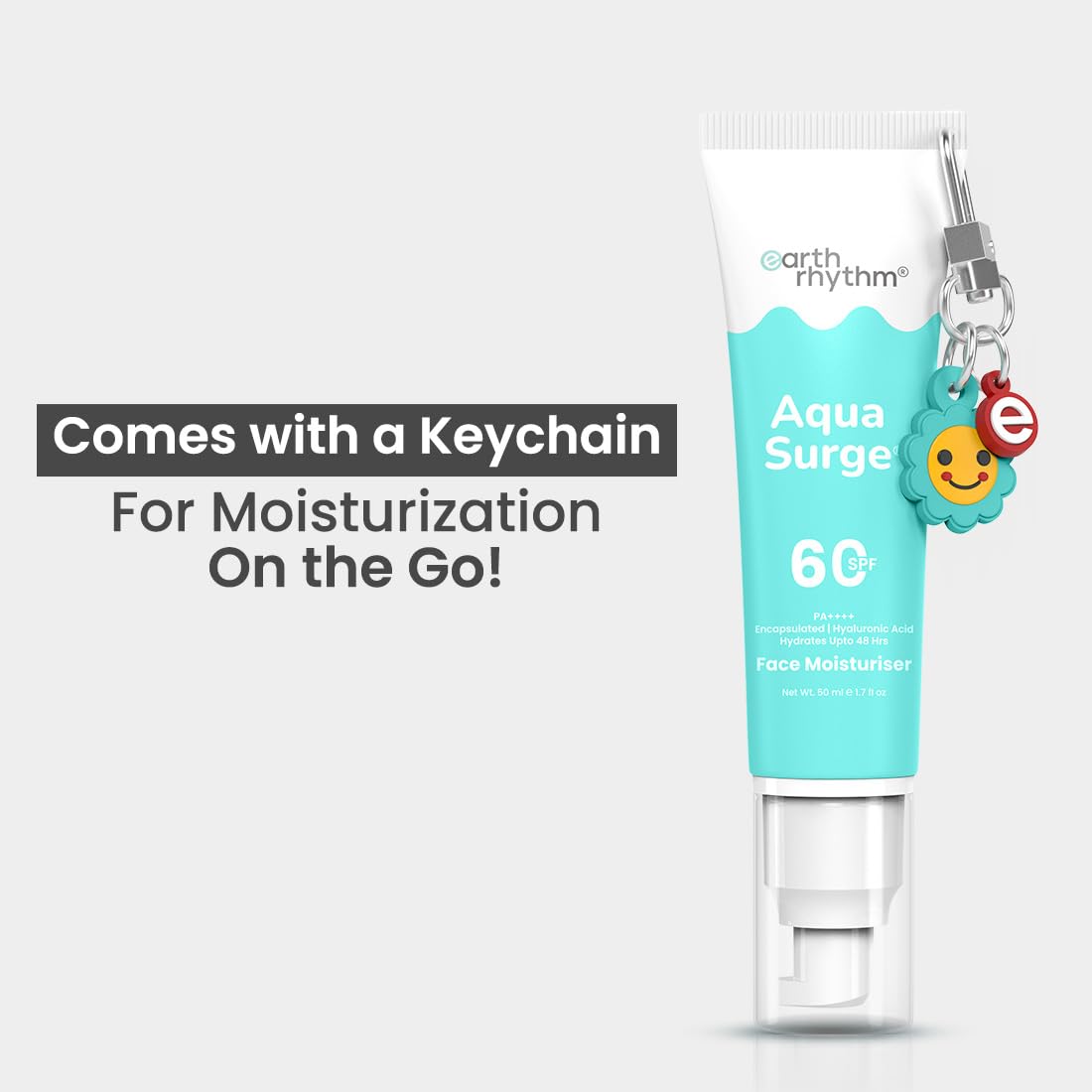 Earth Rhythm Cream Aqua Surge Face Moisturizer With Spf 60 Pa++++ Infused With Hyaluronic Acid For Intense Hydration And Moisture Locking Upto 48 Hours, For Dry Skin - 50Ml – view 6