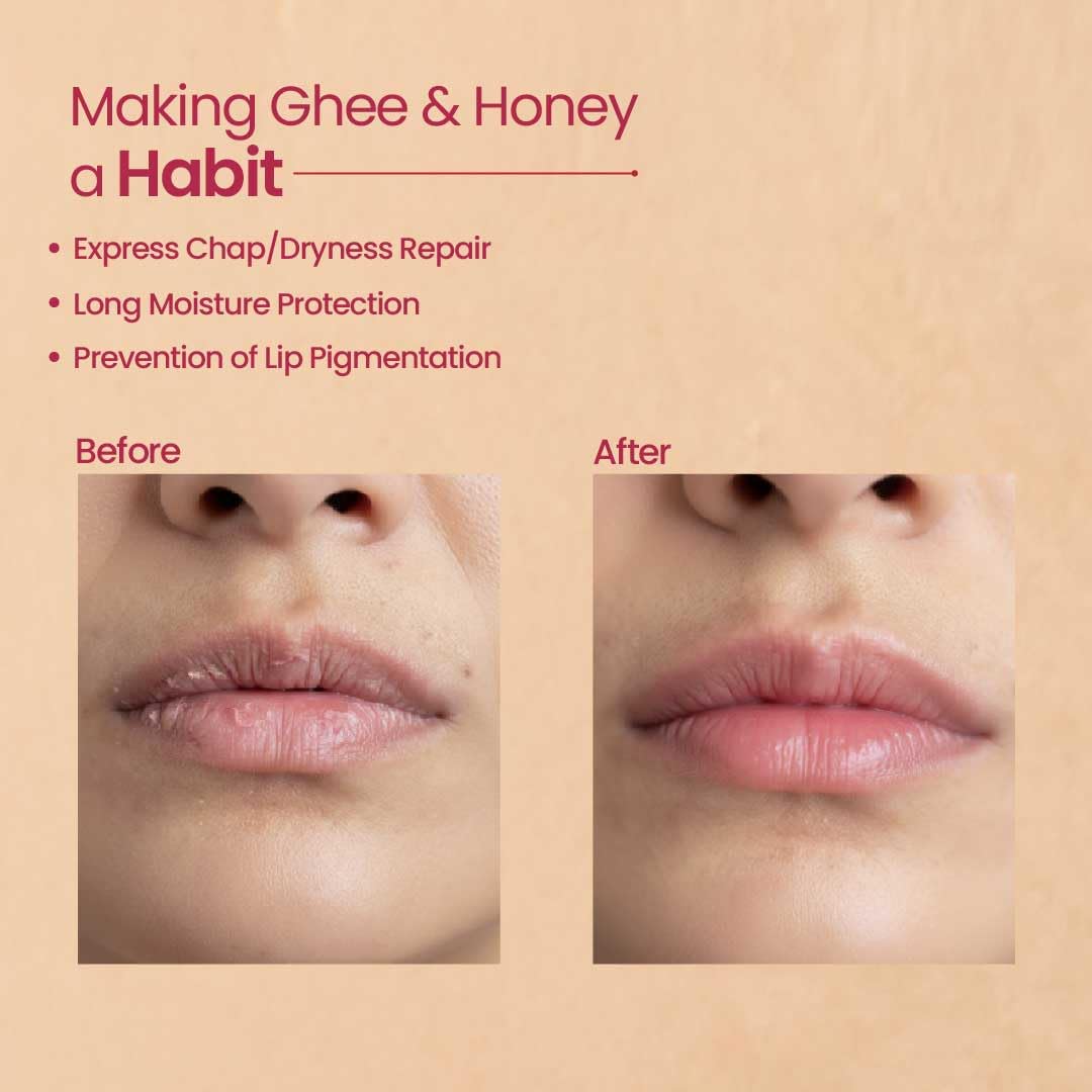 Nat Habit Lip Balm Fresh Beetroot Squalane 8gm Lip Butter With Desi Ghee & Raw Honey For Natural Pink Lips, Nourishment, Dark And Chapped Lips - (8g Pack of 1) – view 7