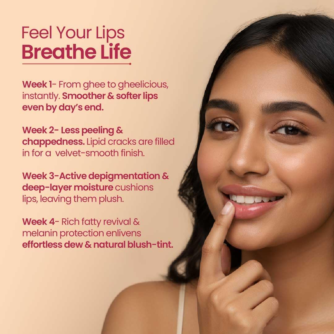 Nat Habit Lip Balm Fresh Beetroot Squalane 8gm Lip Butter With Desi Ghee & Raw Honey For Natural Pink Lips, Nourishment, Dark And Chapped Lips - (8g Pack of 1) – view 8