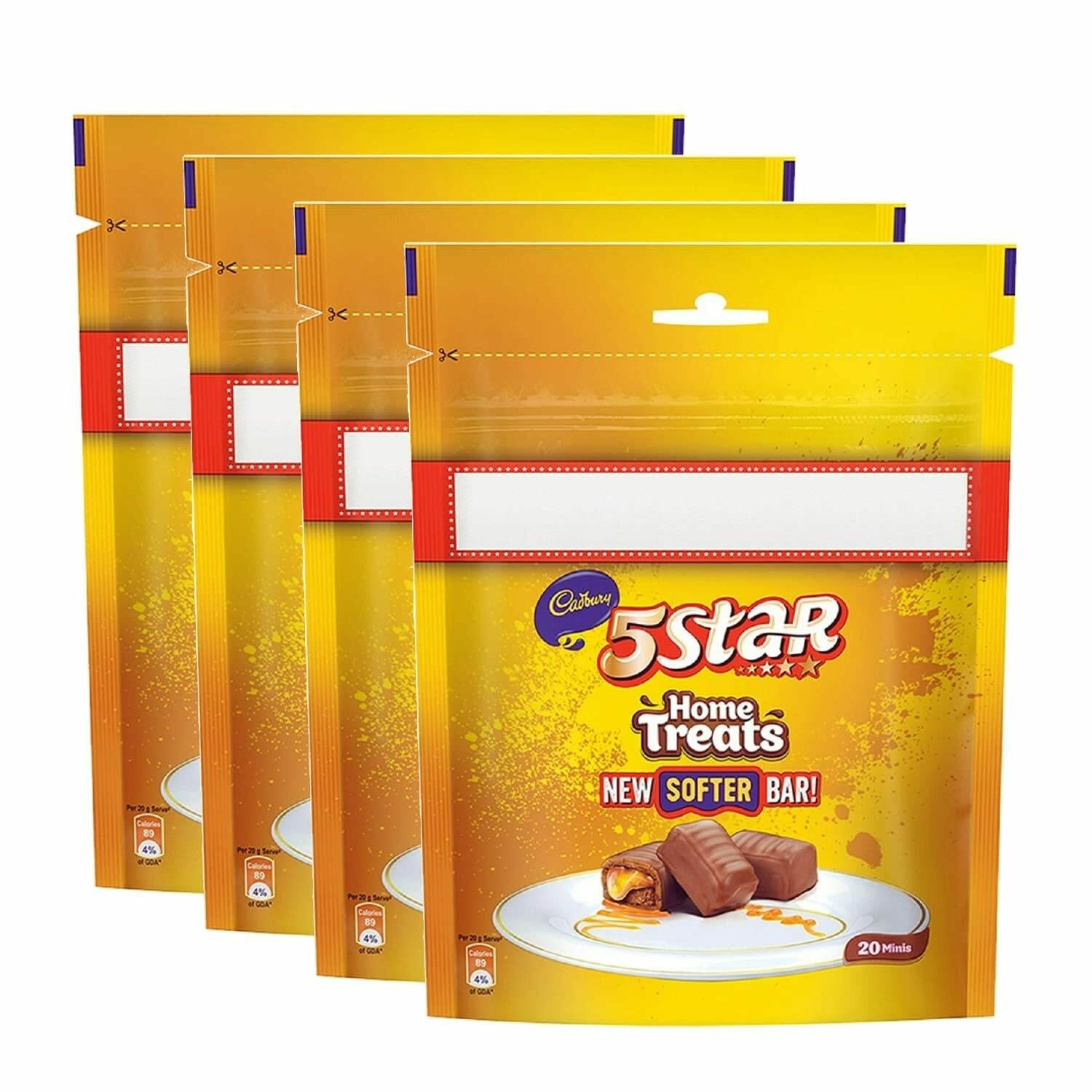 Cadbury 5 Star Home Treats chocolate bar in 200 g pack