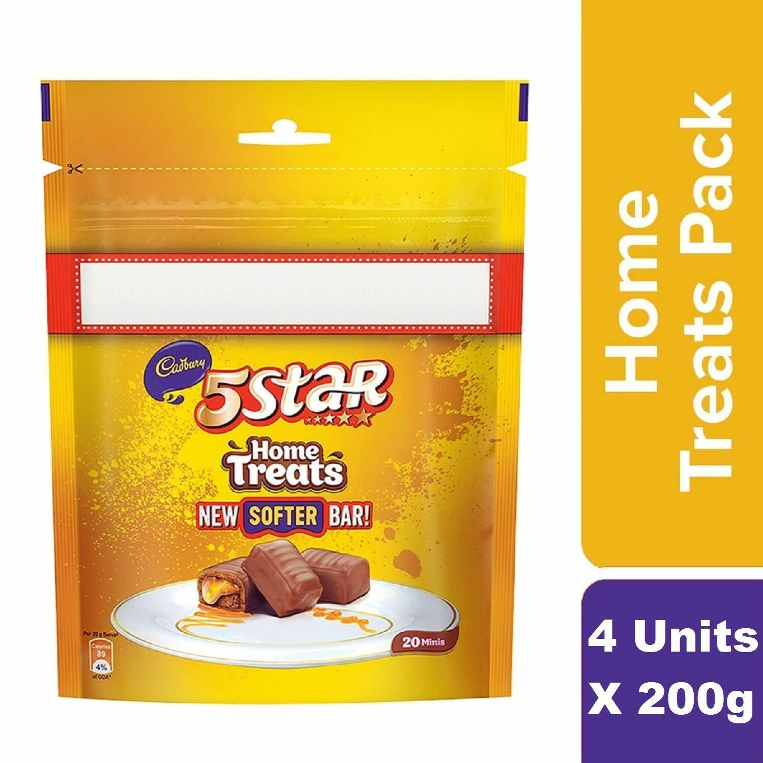 Cadbury 5 Star Chocolate Home Treats, 200G (Pack Of 4) – view 3