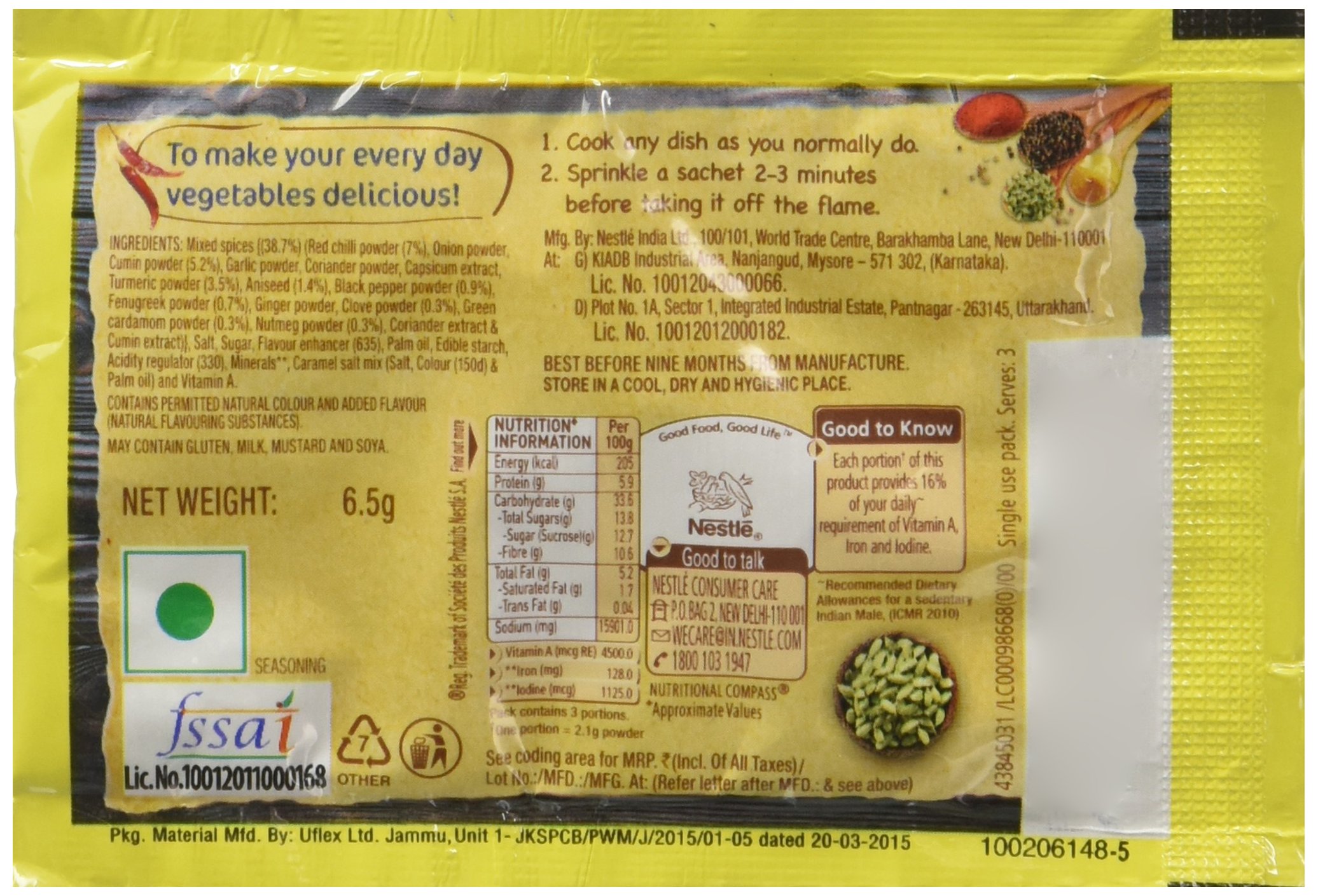 Maggi Masala Ae Magic, 6.5G (Pack Of 48) – view 2