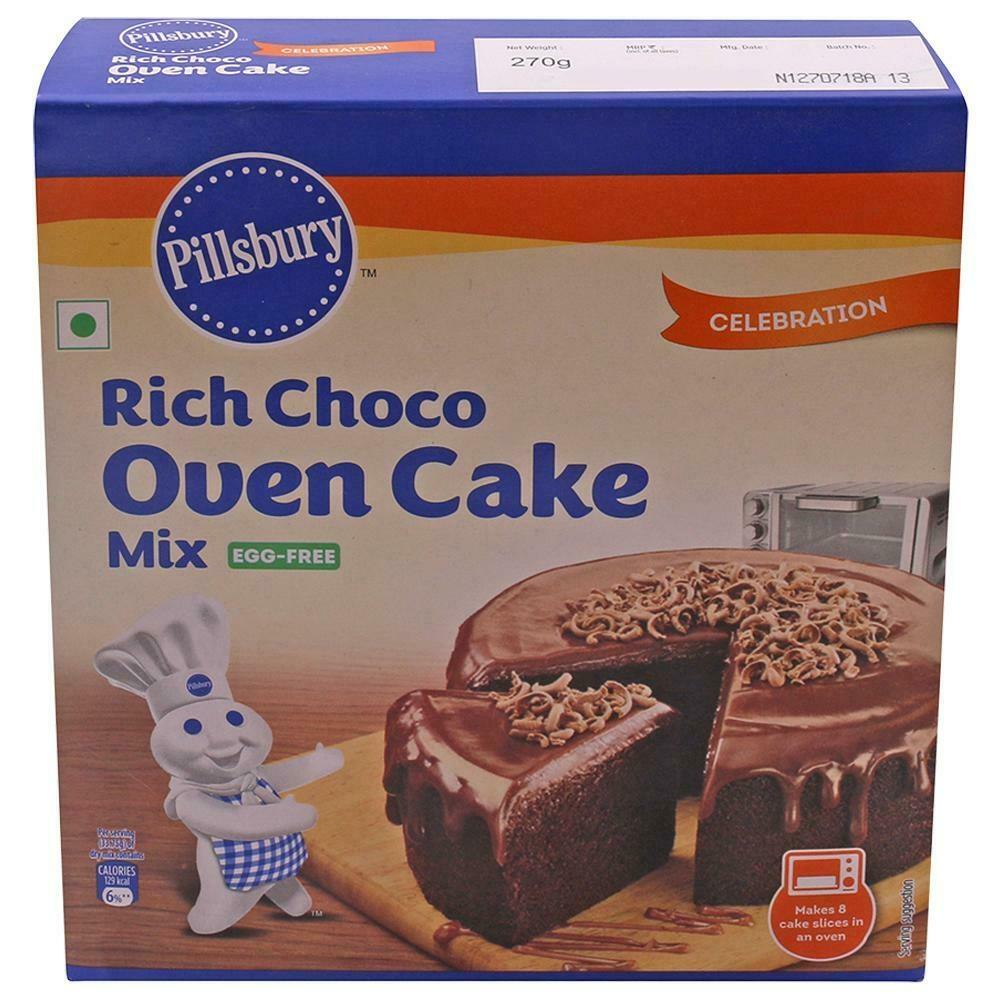 Front of Pillsbury Rich Choco Oven Cake Mix box 270 g