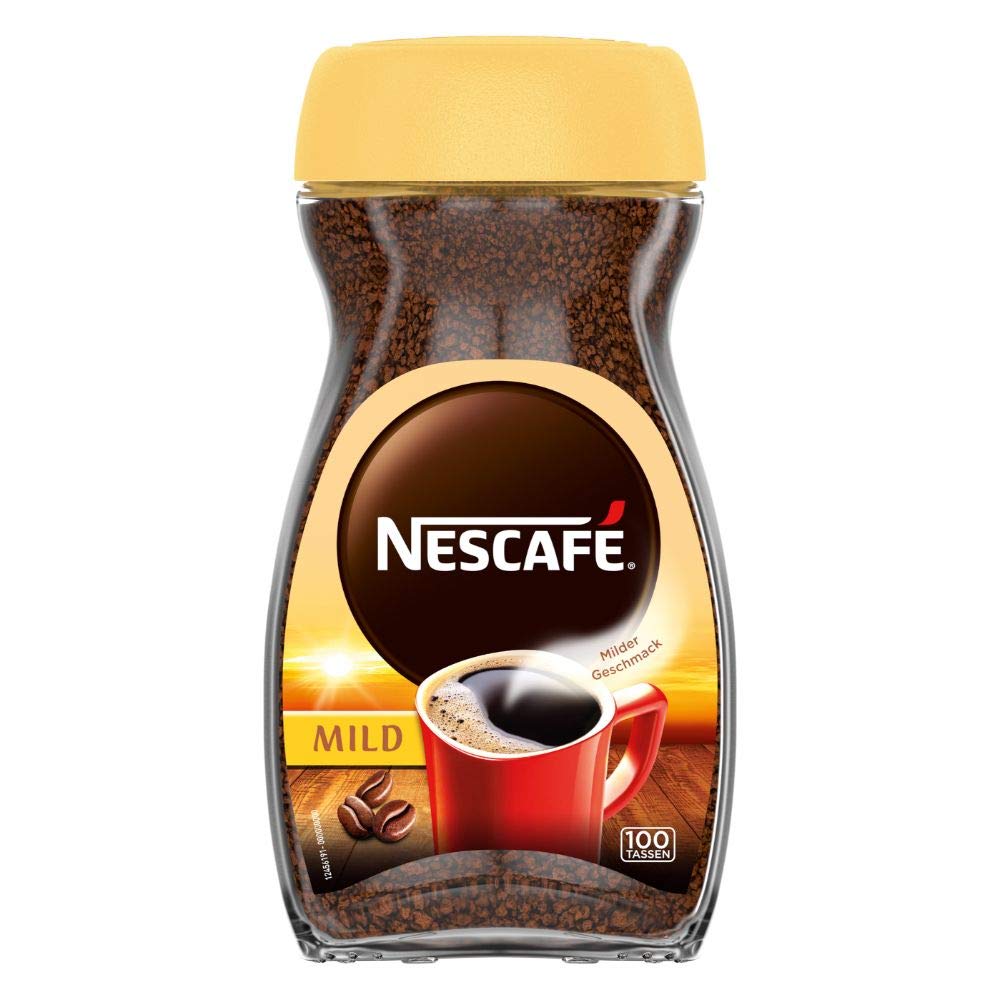 Nescafe Classic Mild 200 g instant coffee in glass bottle