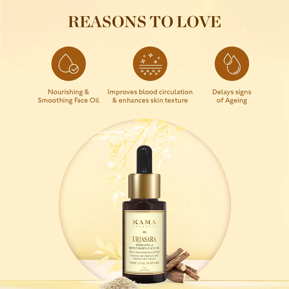 KAMA AYURVEDA URJASARA HYDRATING & REPLENISHING FACE OIL 15ML – view 4
