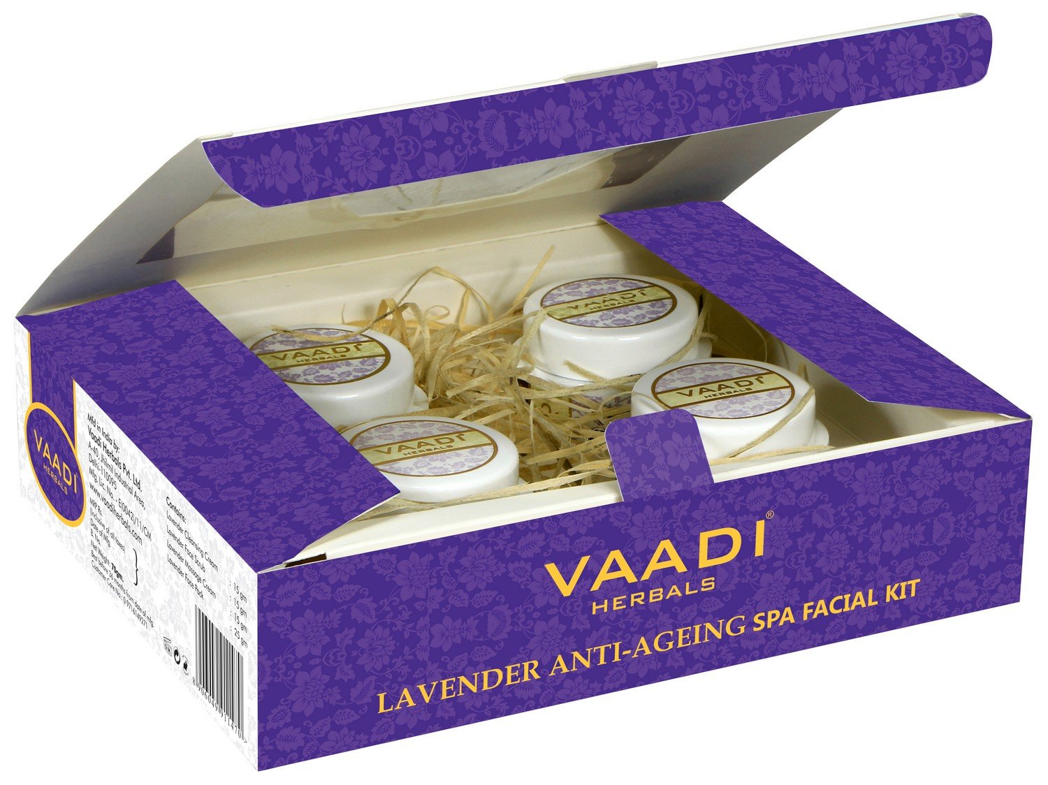 Vaadi Herbals Lavender Anti Ageing Spa Facial Kit with Rosemary Extract, 70g – view 3