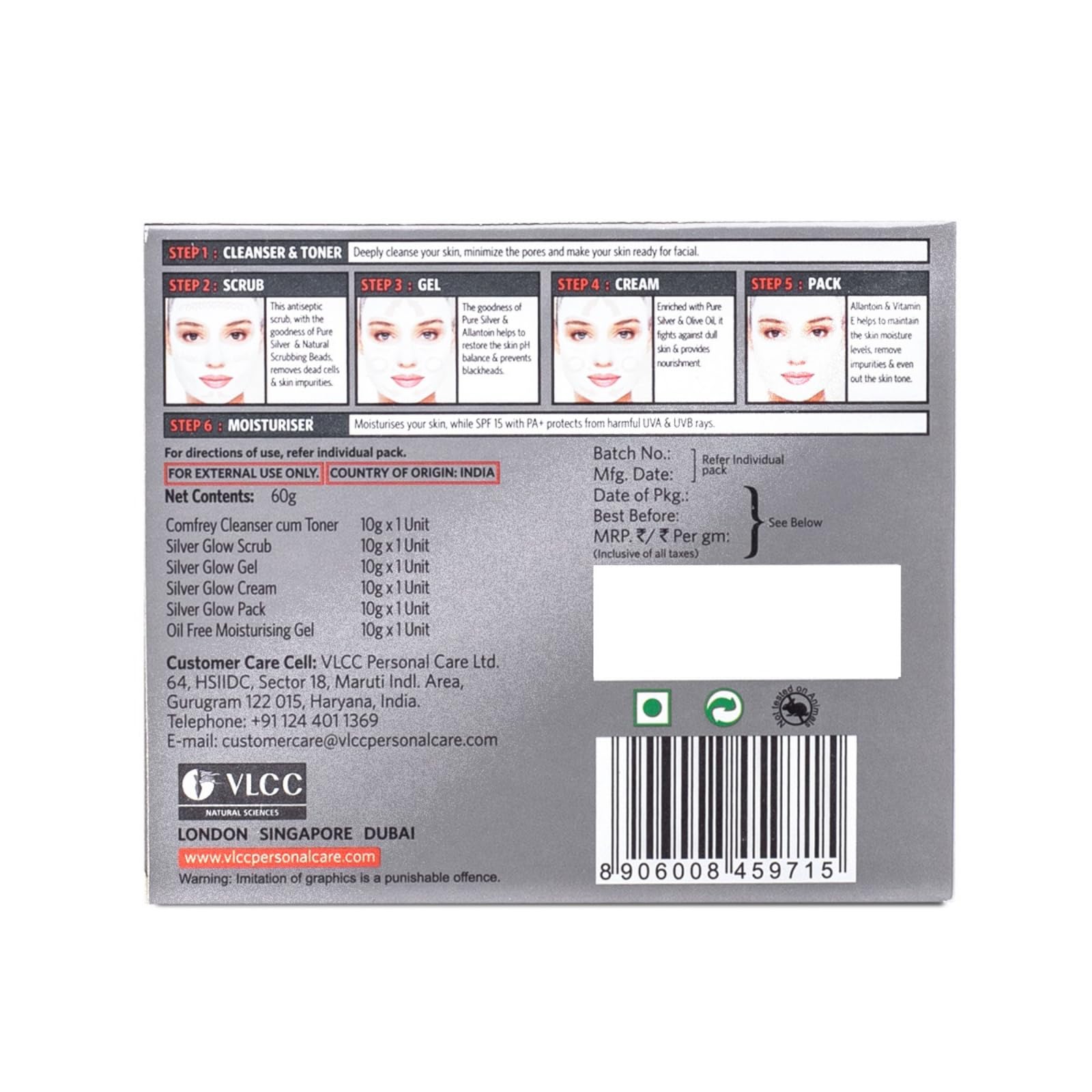 VLCC Silver Facial Kit - 60 g – view 8