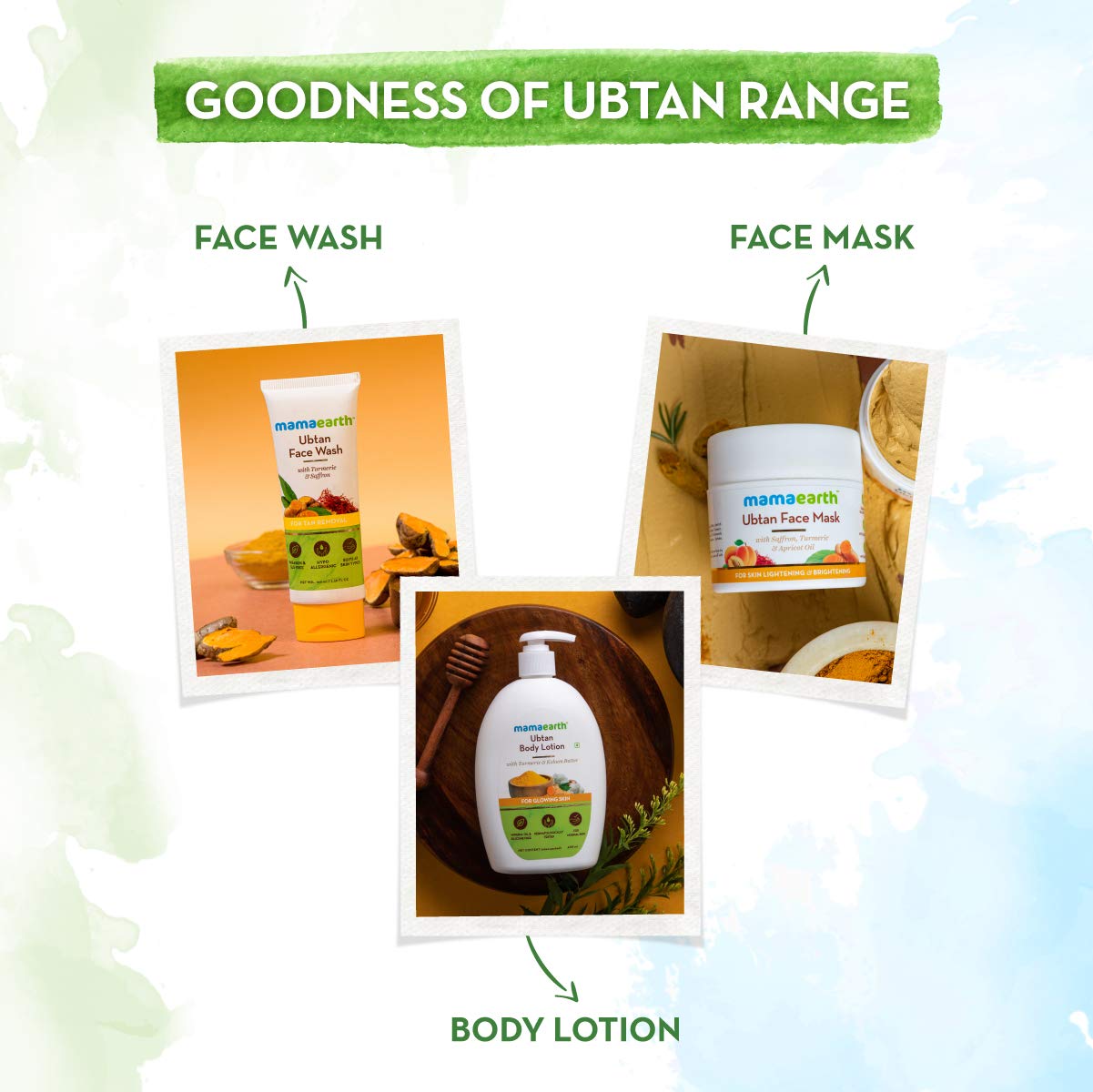 Mamaearth Ubtan Natural Face Wash for All Skin Type with Turmeric & Saffron for Tan removal and Skin brightning 100 ml - SLS & Paraben Free – view 5
