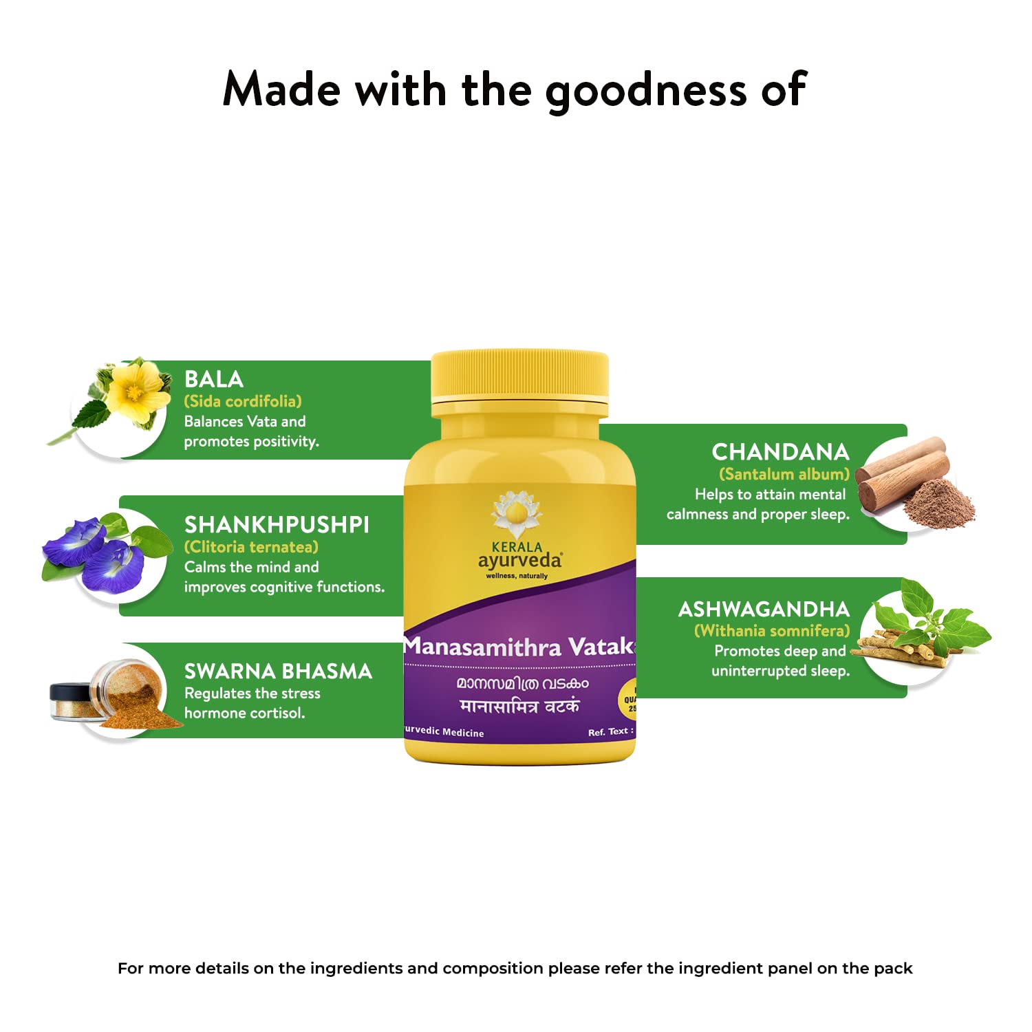Kerala Ayurveda Manasamithravatakam 25 count – view 5