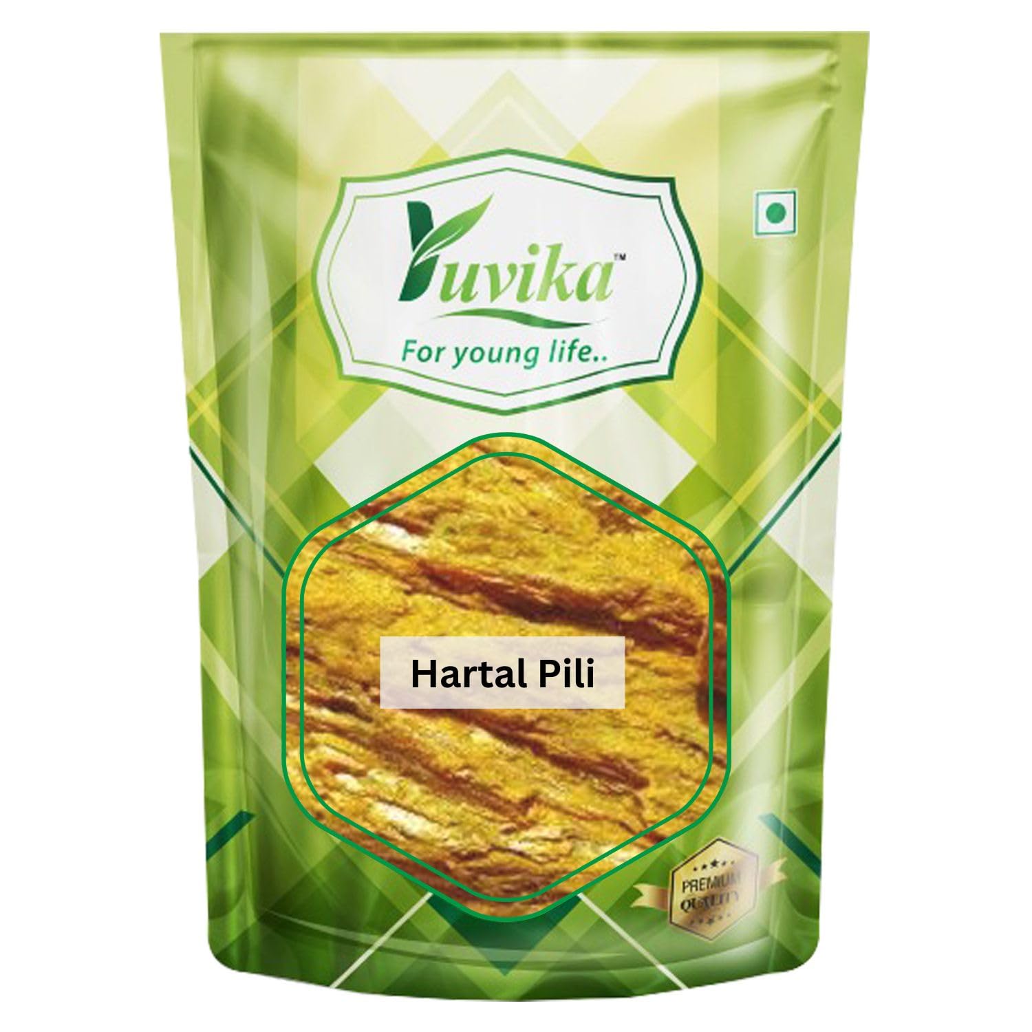 Yuvika Hartal Yellow powder pack with 200 gram quantity