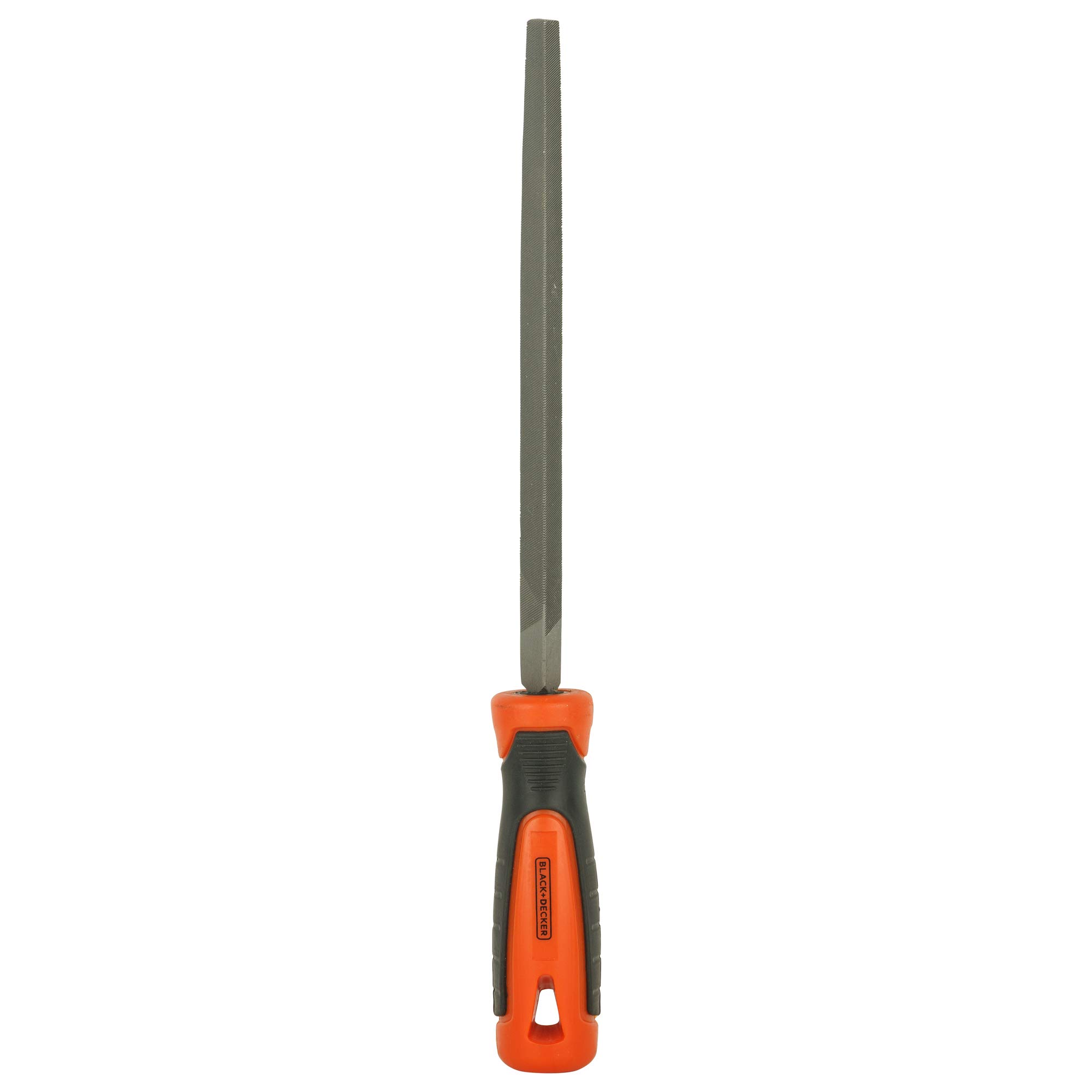 BLACK+DECKER BDHT22147 Steel 200mm 2nd Cut Triangle File (Orange) – view 2