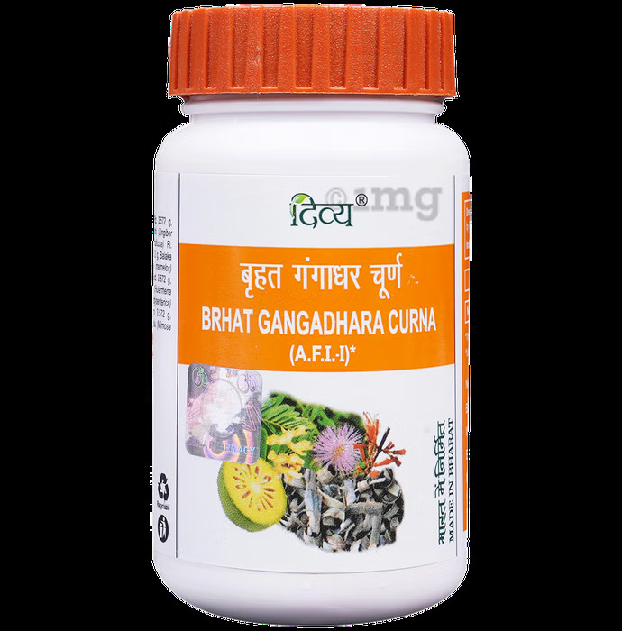 Gangadhar Churna Vrihat 100g Ayurvedic herbal powder carton