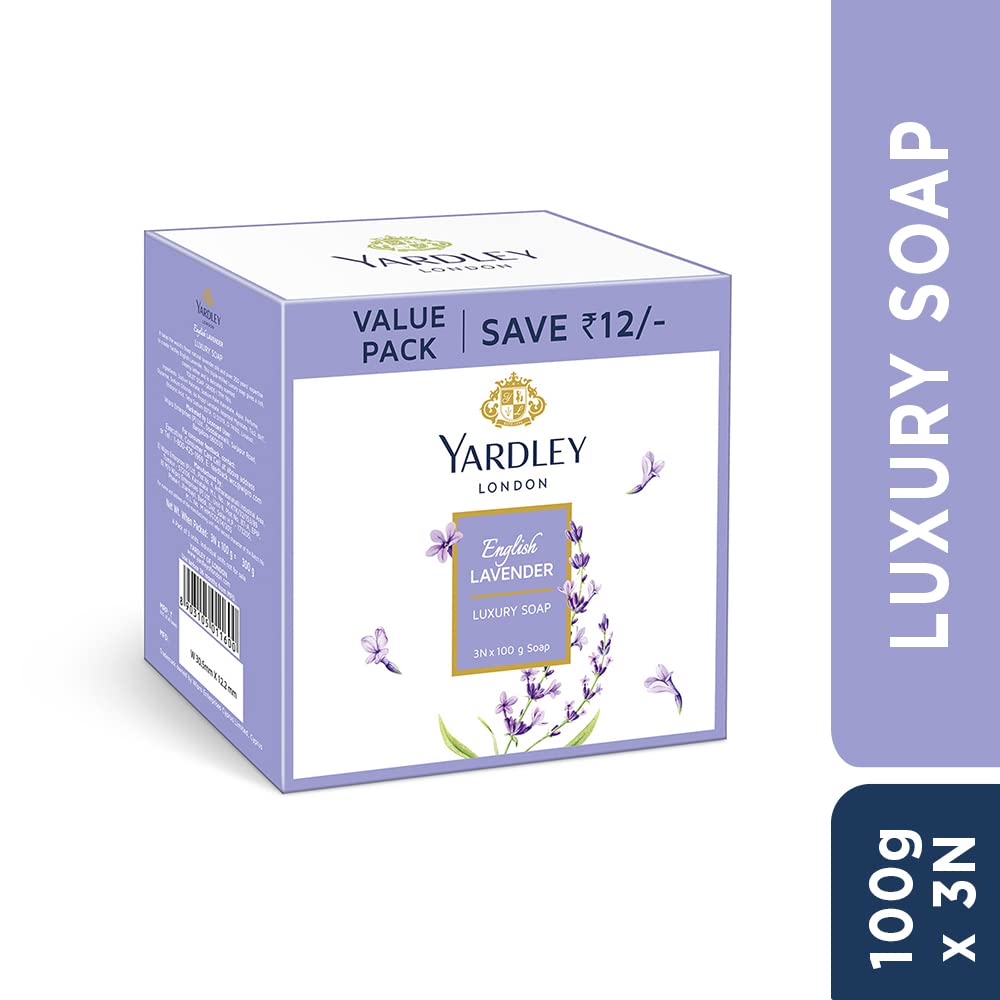 Yardley London English Lavender Luxury Soap, 100 G, Pack of 3 – view 2