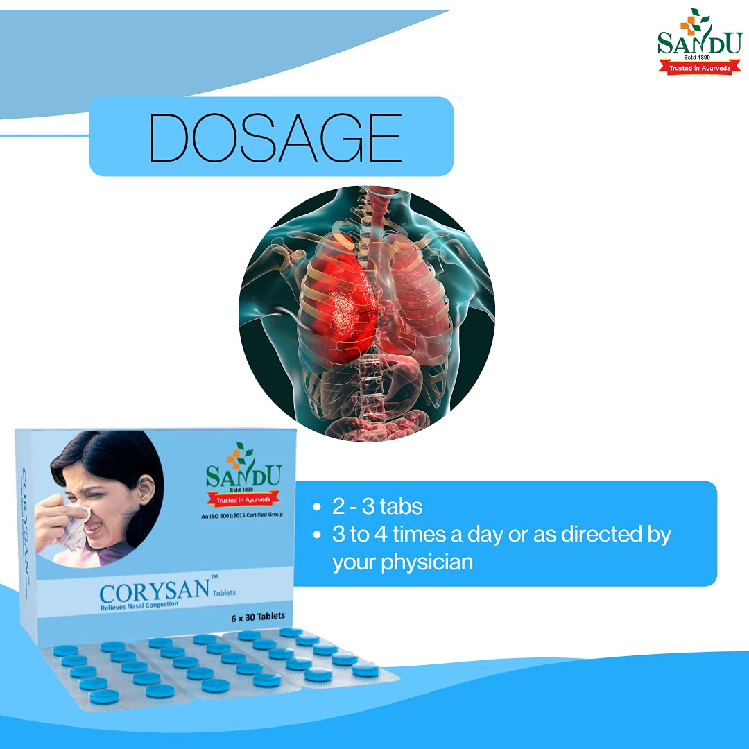 Sandu Corysan 180 Tabs (6 x 30 Tabs) – view 6