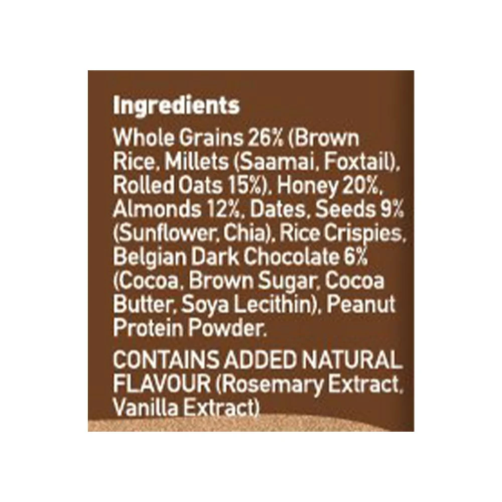 Yoga Bar Multigrain Energy Bar - Chocolate Chunk Nut, Healthy, High In Protein & Fibre, 38 g – view 3