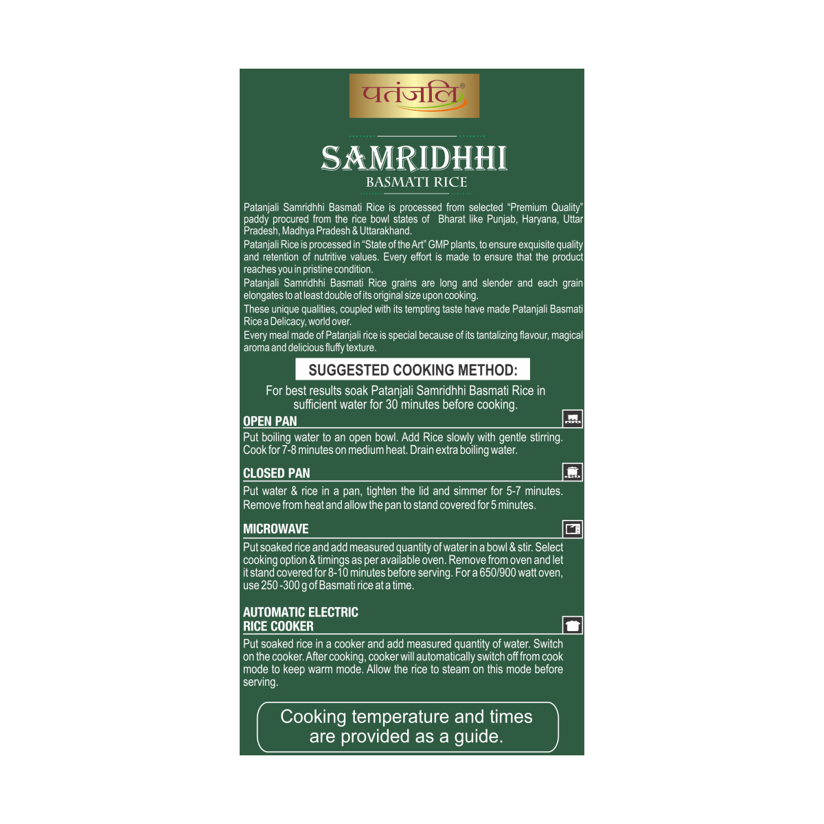 Patanjali Samridhhi Basmati Rice 1 kg – view 3