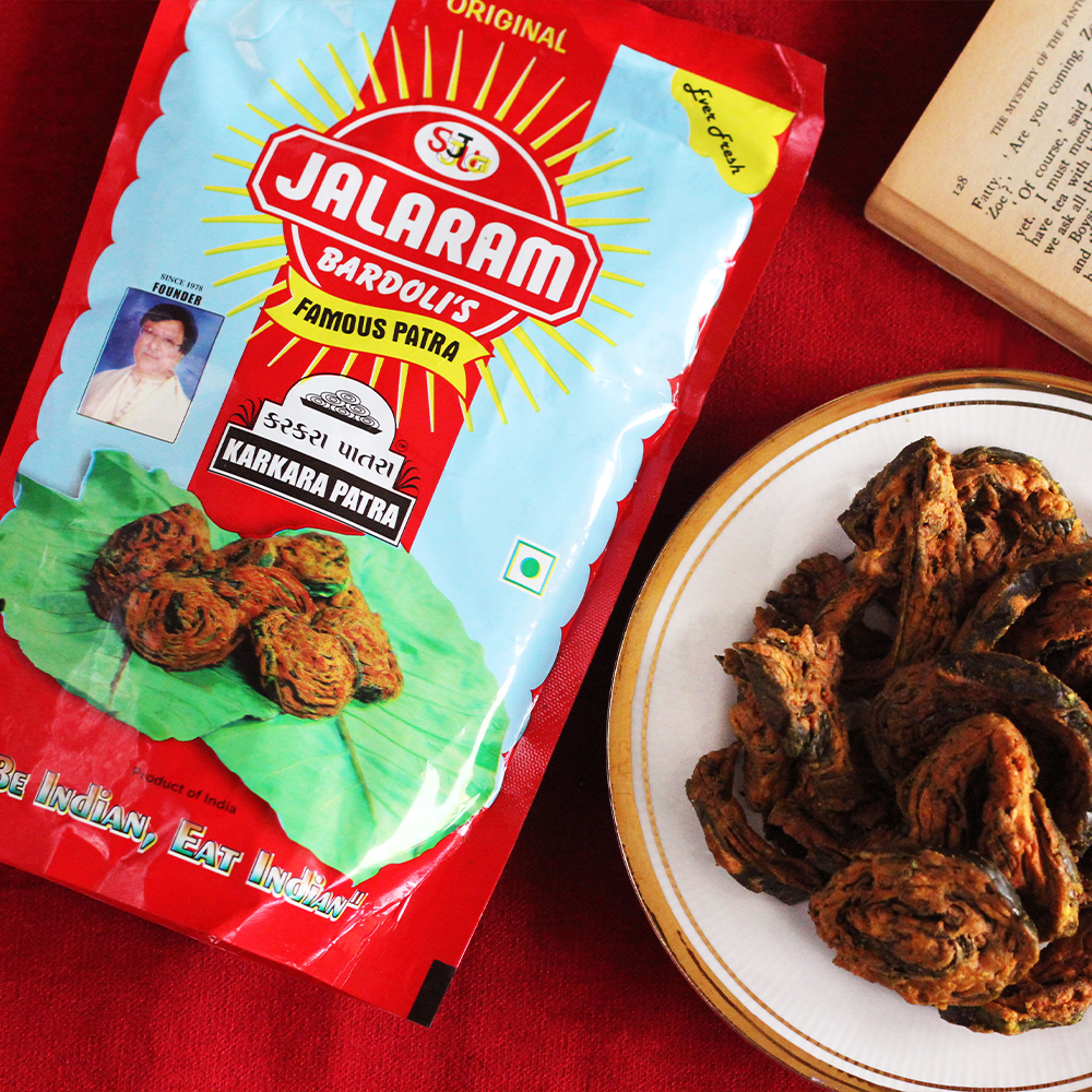 Jalaram dry patra Bardoli style vegetarian snack 250 gm pack