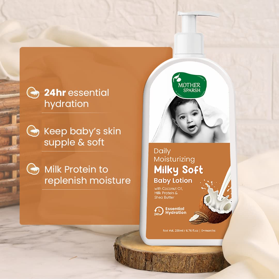 Mother Sparsh Milky Soft Baby Lotion - 200ml – view 2