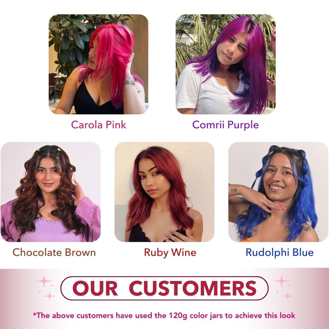 Paradyes Top 5 Colors Sample Box (Carola Pink, Comrii Purple, Chocolate Brown, Ruby Wine & Rudolphi Blue) – view 3