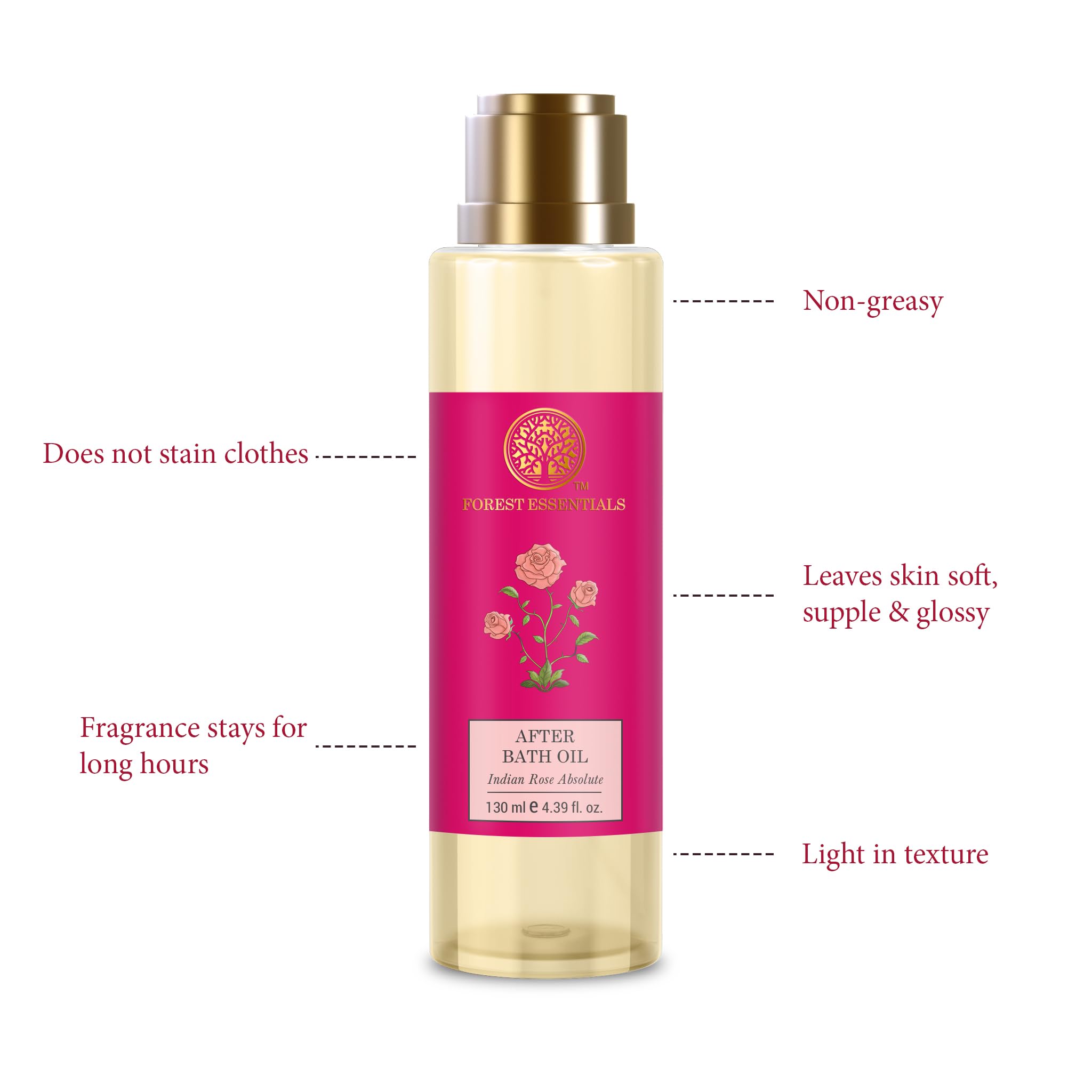 Forest Essentials After Bath Oil Indian Rose Absolute & Forest Essentials After Bath Oil Oudh & Green Tea Combo – view 4