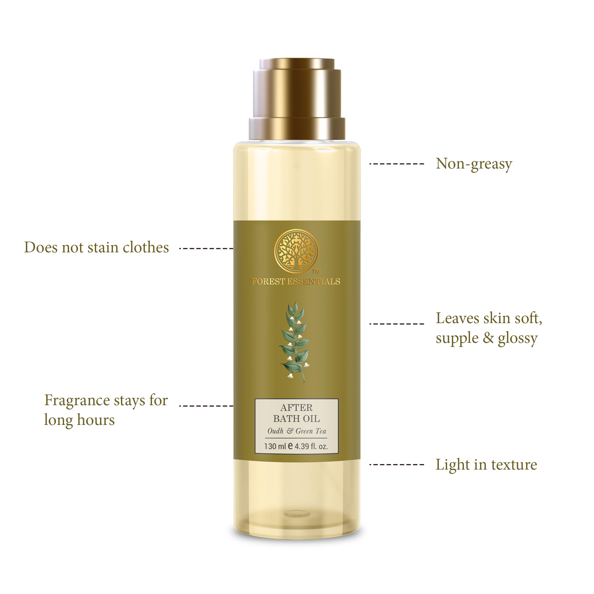 Forest Essentials After Bath Oil Indian Rose Absolute & Forest Essentials After Bath Oil Oudh & Green Tea Combo – view 6
