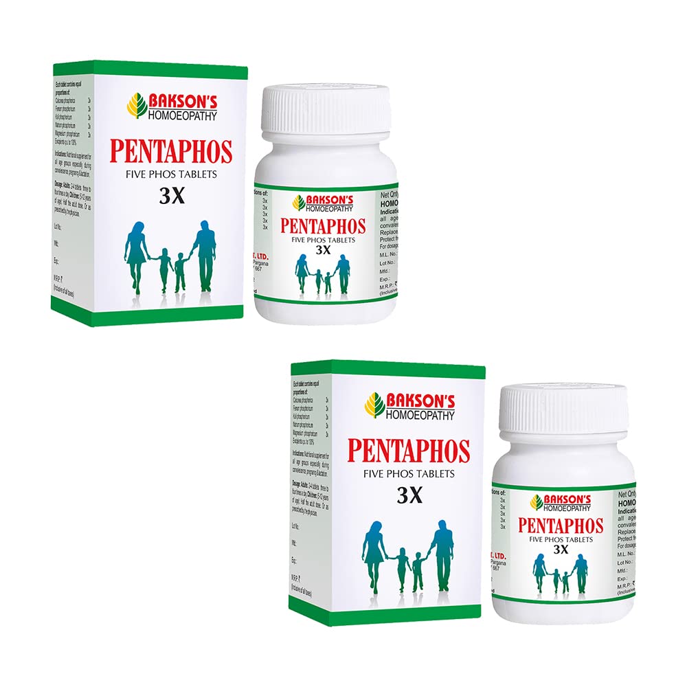 Dr. Bakshi's Bakson's Pentaphos Tablets 3X pack of 2