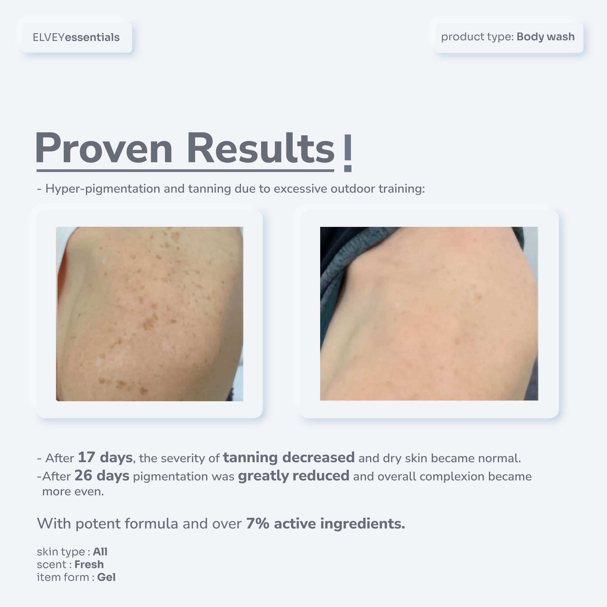 Elvey Essentials Glo 2% Kojic Acid Brightening & De Tan Body Wash – view 2