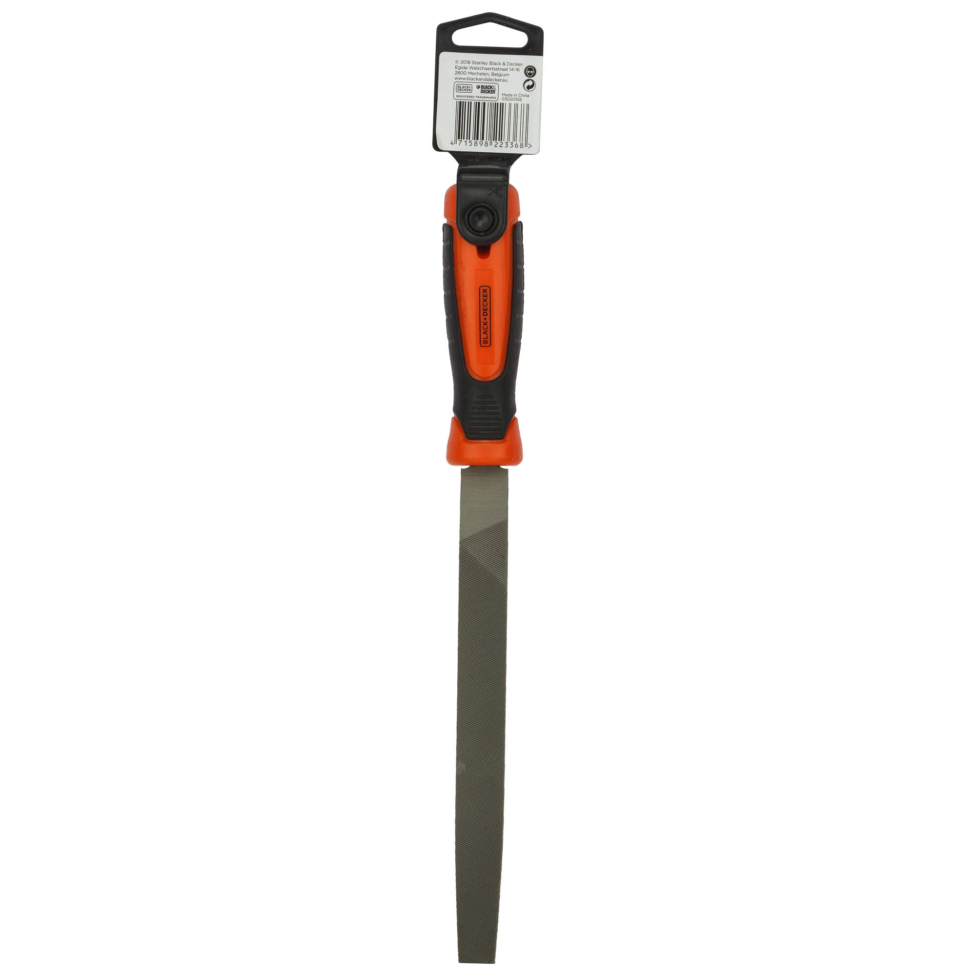 BLACK+DECKER Steel 200mm 2nd Cut Flat File (Orange) (BDHT22144) – view 8