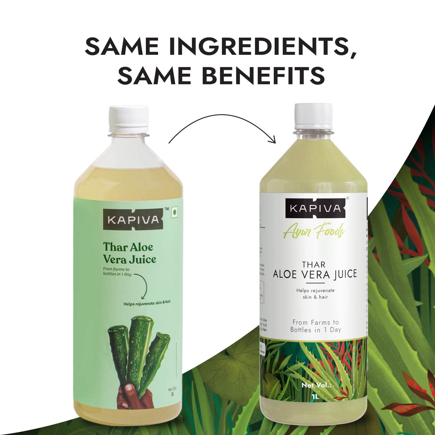 Kapiva Thar Aloe Vera Juice (With Pulp) – view 2