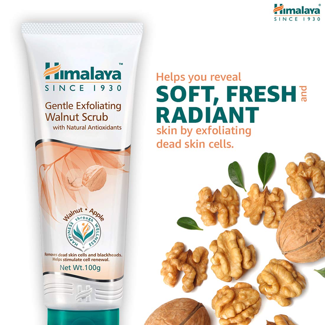 Himalaya Herbals Gentle Exfoliating Walnut Scrub, 50g – view 2