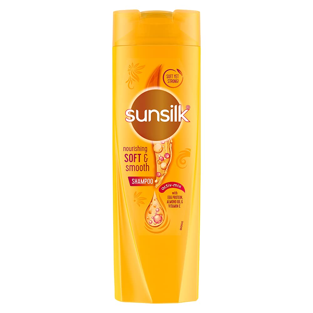Front view of Sunsilk Silk Smooth Shampoo 180 ml bottle