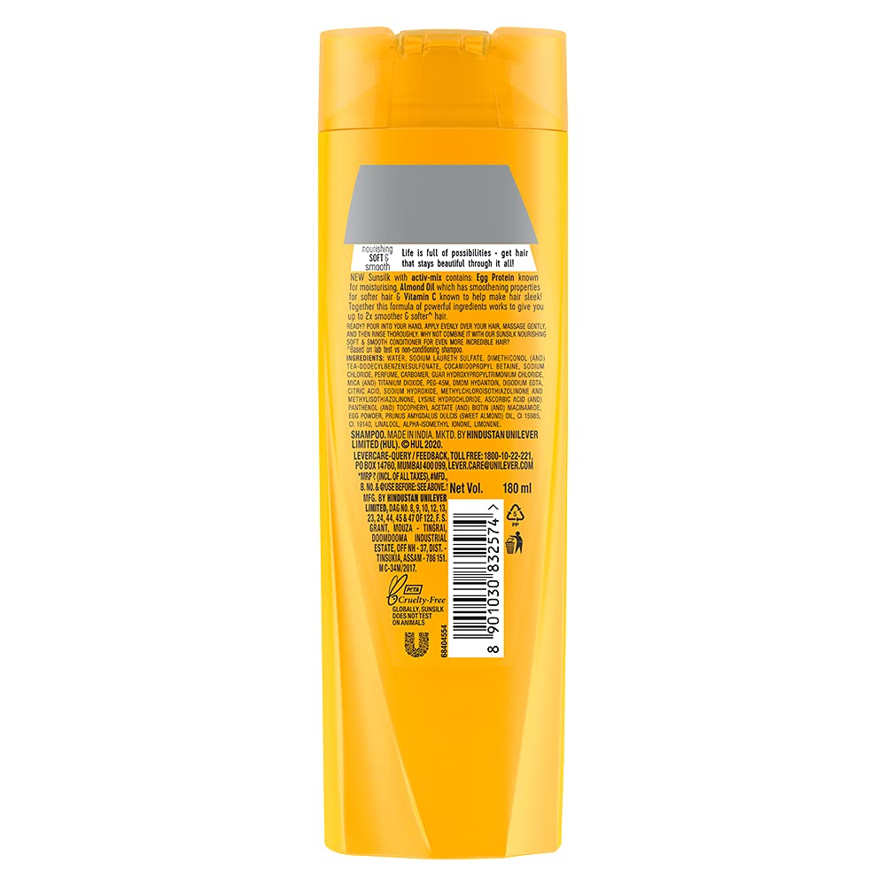 Sunsilk Nourishing Soft & Smooth Shampoo 180 ml – view 2
