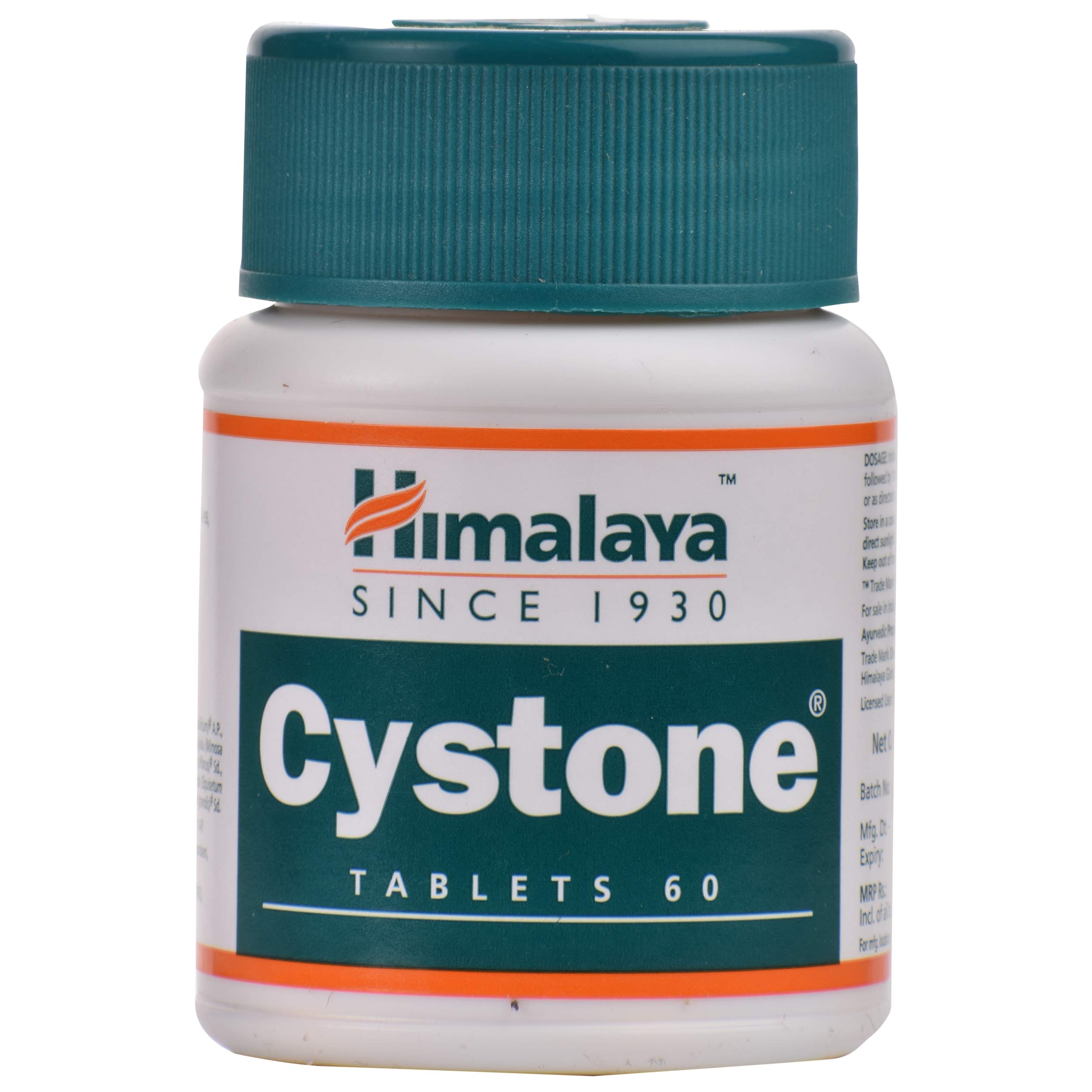 Bottle of 60 Cystone tablets with front label visible