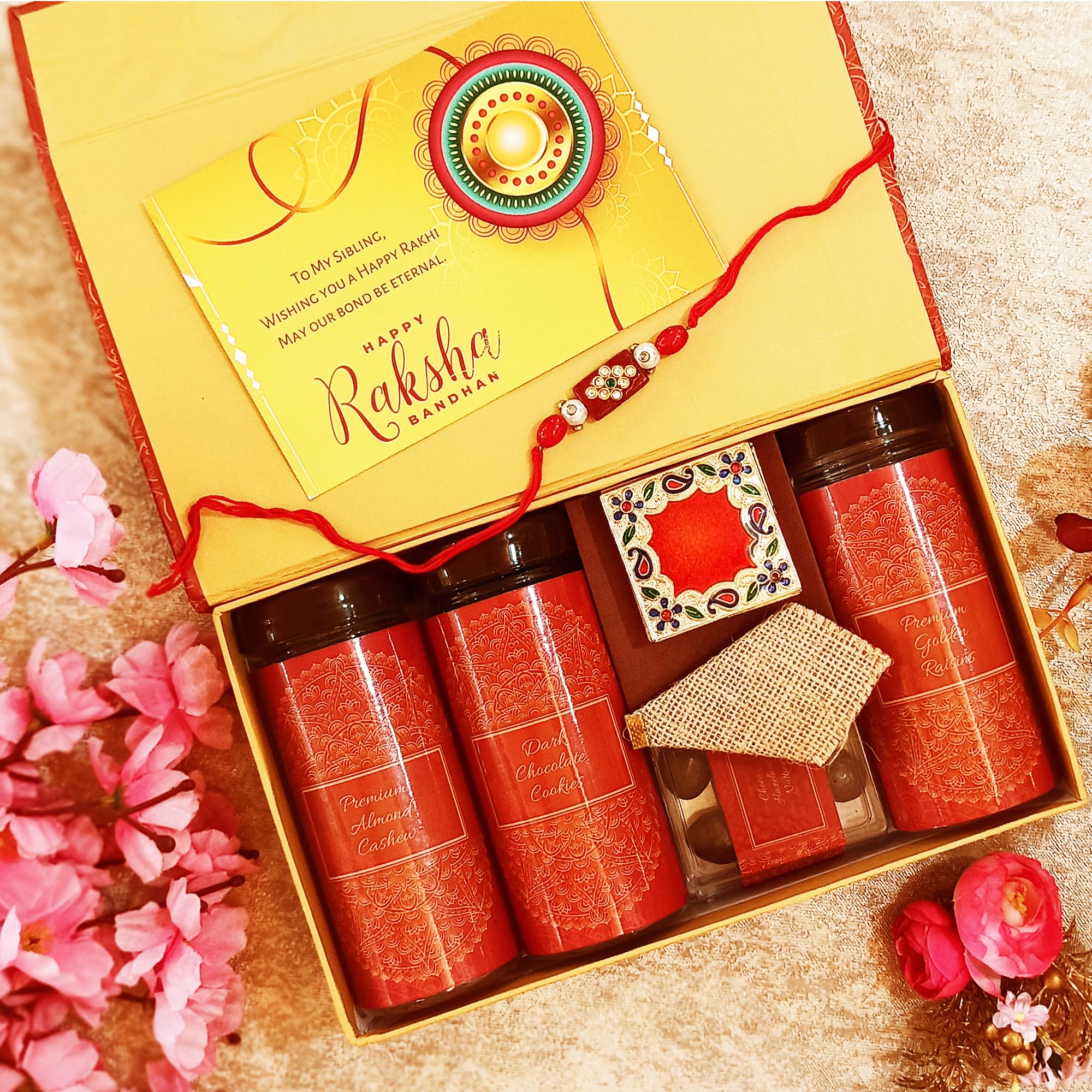 NutriSnacksBox Rakhi Gift Hamper for Brother with 1 Rakhi & Kumkum Vatti – view 5