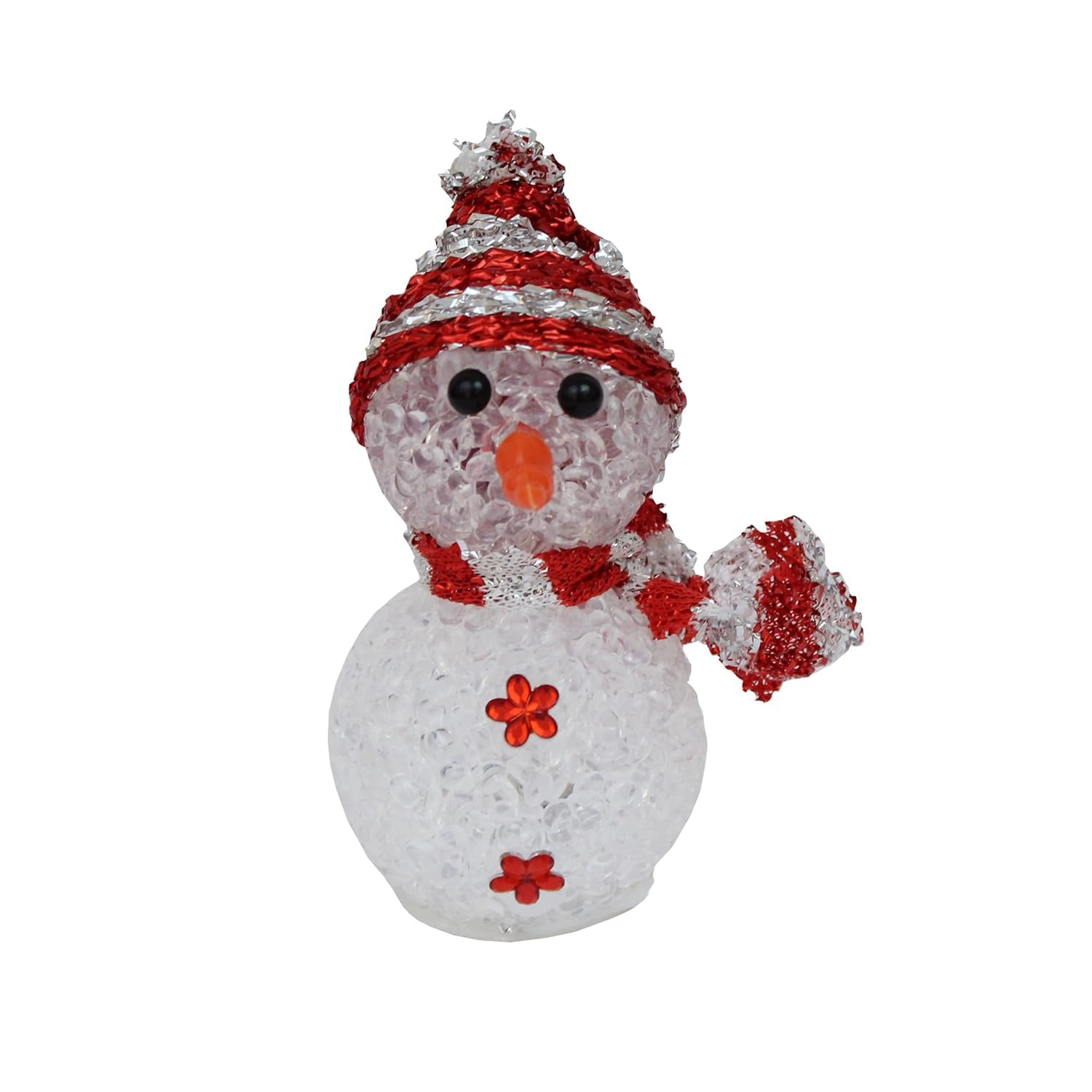 TIED RIBBONS Christmas Decoration for Home (Set of 4, Multi) Led Snowman Lights for Indoor Outdoor Tabletop Xmas Night Gift Set - Christmas Decorations for Home – view 6