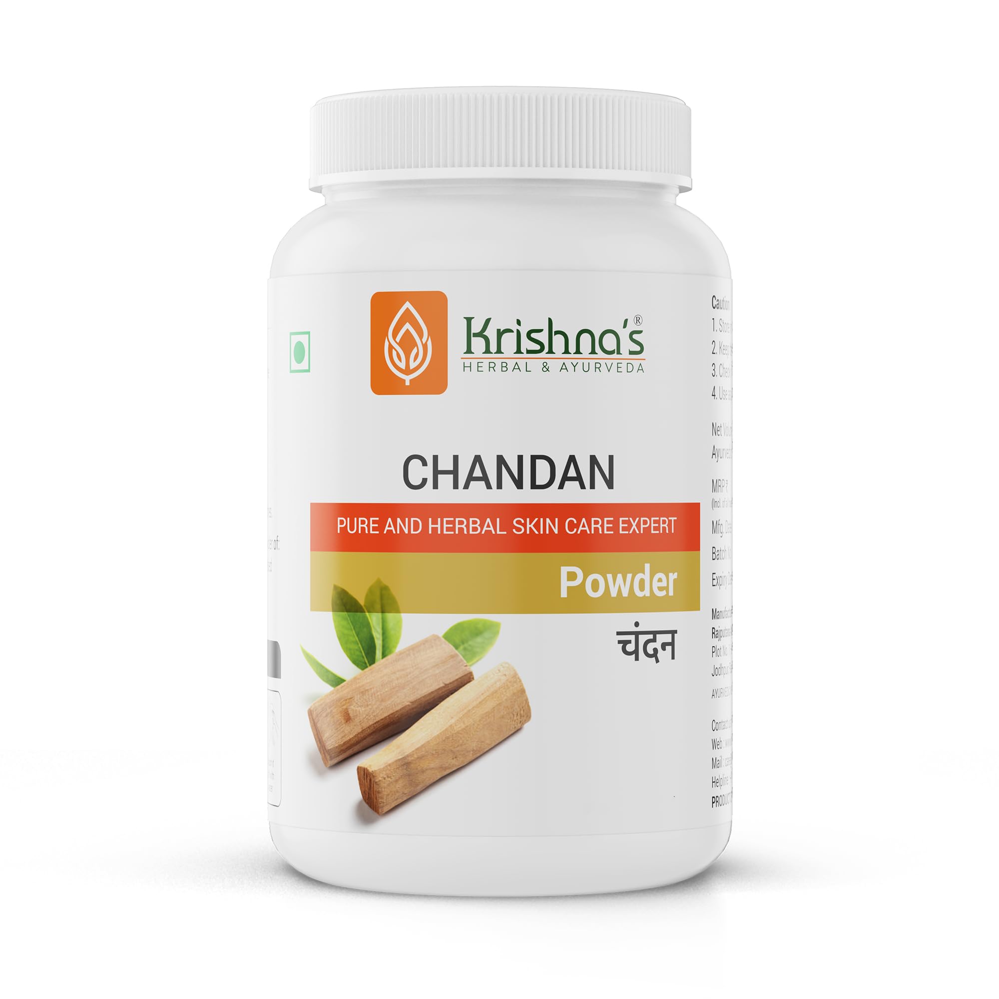 Krishna's Herbal & Ayurveda chandan powder 100 g skin care pack