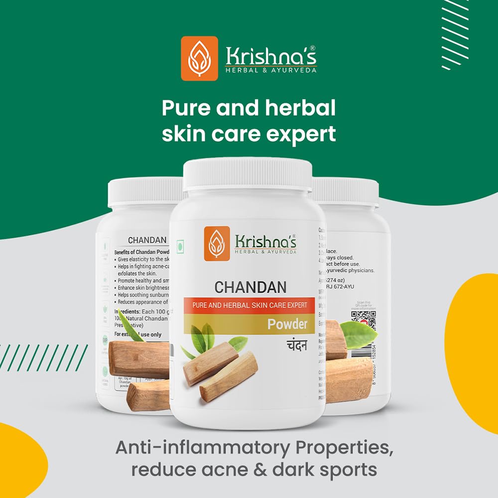 Krishna's Chandan Powder - 100 g – view 2
