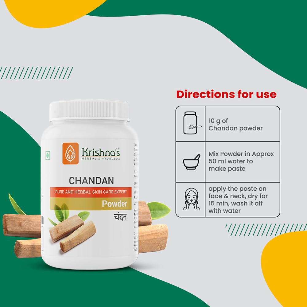 Krishna's Chandan Powder - 100 g – view 3