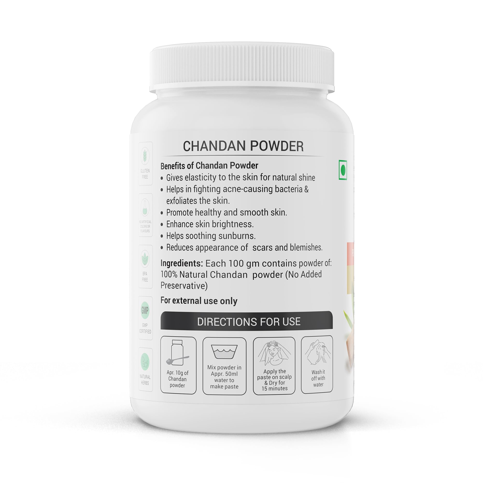 Krishna's Chandan Powder - 100 g – view 6