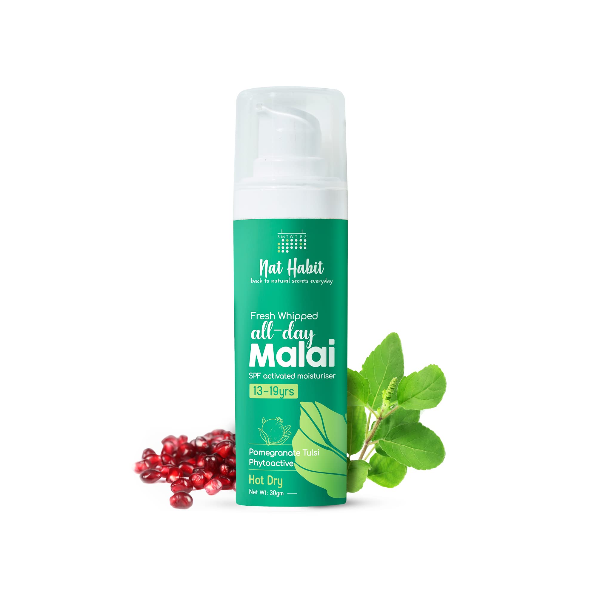 Nat Habit fresh whipped face cream with pomegranate and tulsi