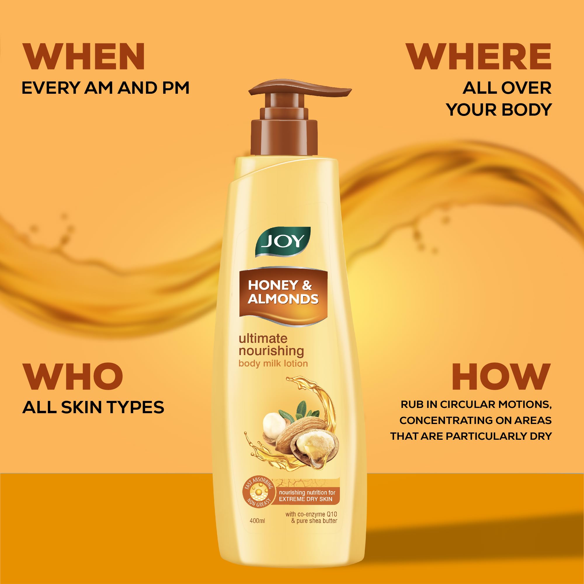 Joy Honey & Almonds Ultimate Nourishing Body Milk Summer Lotion 600ml – view 7