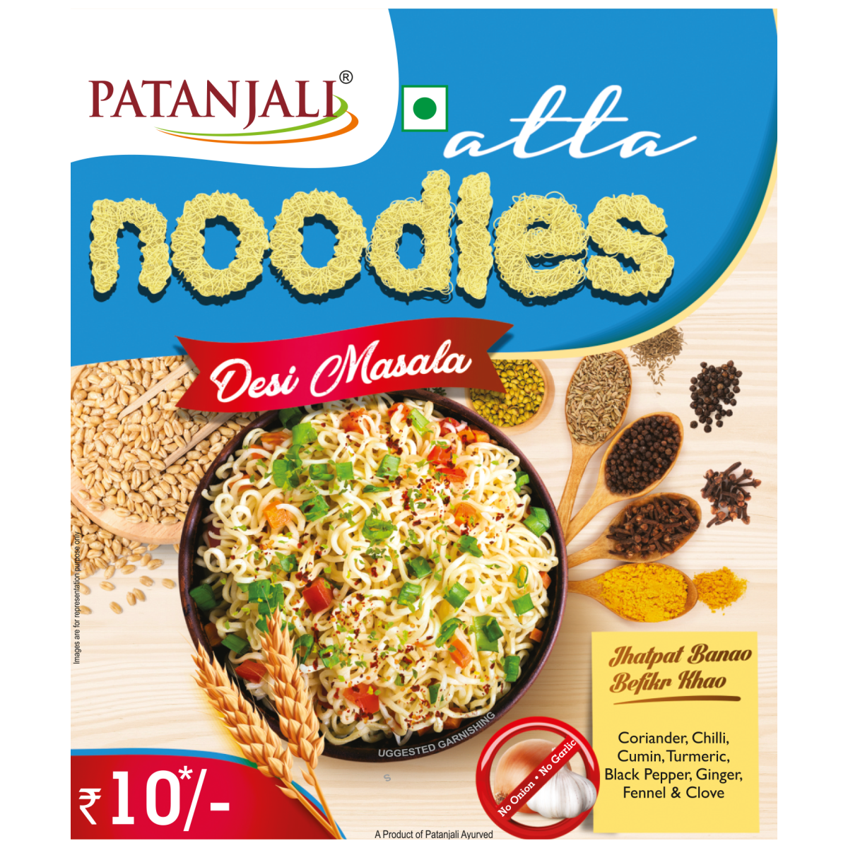 Patanjali Atta Noodles Desi Masala 60 g – view 6