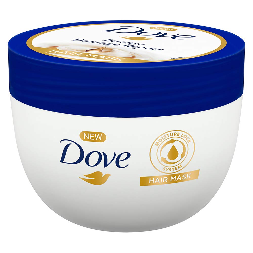 Front view of Dove Damage Repair Hair Mask 300 ml jar