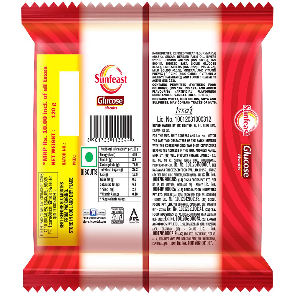 Sunfeast Glucose Biscuits, 128 g – view 2