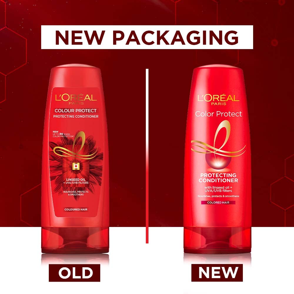 L'Oreal Paris Conditioner, Vibrant & Revived Colour, For Colour-treated Hair, Colour Protect, 180ml – view 2