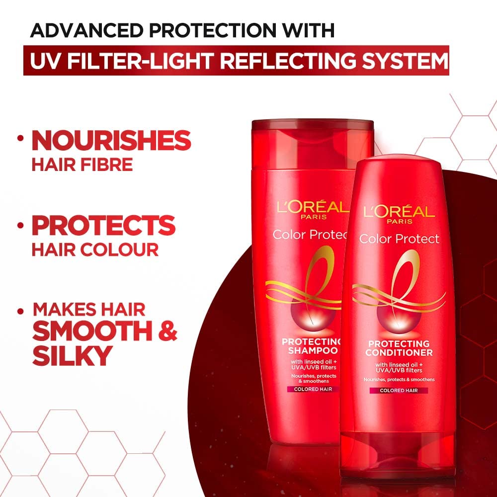 L'Oreal Paris Conditioner, Vibrant & Revived Colour, For Colour-treated Hair, Colour Protect, 180ml – view 5