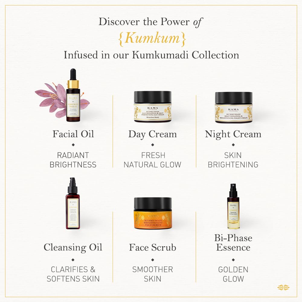 Kama Ayurveda Kumkumadi Brightening Bi- Phase Essence 12Ml – view 6