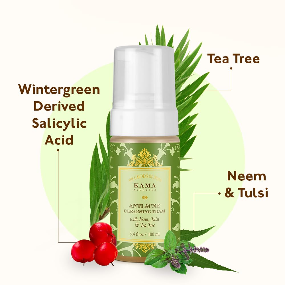 Kama Ayurveda Anti Acne Cleansing Foam, 100ml – view 5