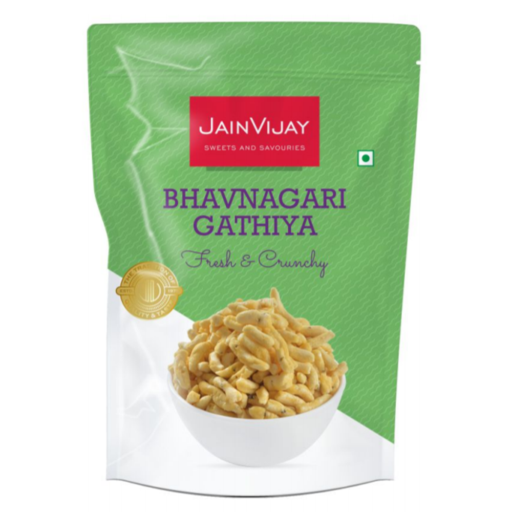Bhavnagari gathiya 250g mild Gujarati besan namkeen pouch